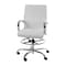 Flash Furniture White LeatherSoft Drafting Chair with Foot Ring GO-2286B-WH-GG - alternate 8